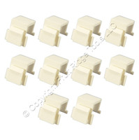 10 Eagle White Modular Plastic Wallplate Blank 1-Port Filler Adapter Inserts