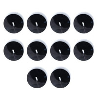 10 Cooper Black Polycarbonate Replacement Knobs for Lighted Rotary Dimmer RKRL