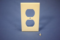 Eagle Almond Standard 1G Outlet Cover Duplex Receptacle Plastic Wallplate 2132A