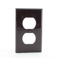 Eaton Brown UNBREAKABLE Nylon Duplex Receptacle Wallplate Outlet Cover 5132B
