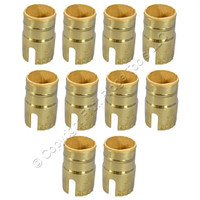 10 Leviton Pull Chain Turn Key/Knob Light Socket Lamp Holder Metal Shells 250W