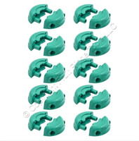 10 Hubbell Teal Cord Clamps for 3-Wire Twist Lock Plugs/Connectors HBLTL2CCTL