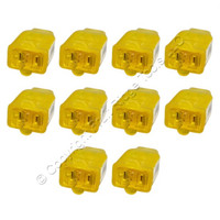 10 Cooper Gold Connector Cords End 15A 125V Non-Grounding Polarized 1-15R SA155