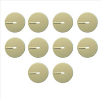 10 Cooper Lt Almond Polycarbonate Lighted Rotary Dimmer Replacement Knobs RKRL