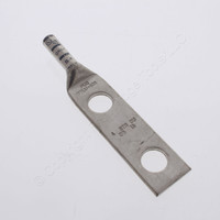 Penn Union Grounding Bonding Compression Lug 4AWG 1/2" Holes Gray #8 HGBBLU-4D1
