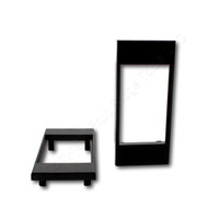 2 Hubbell Black iStation InfineStation Adapter Face Plate IMF Snap-In HBLIMFBK