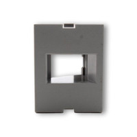 Hubbell Gray iStation Module 1-Port Recessed Keystone Plate 1.5 Unit IM1IA15GY