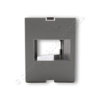 Hubbell Gray iStation Module 1-Port Recessed Keystone Plate 1.5 Unit IM1IA15GY