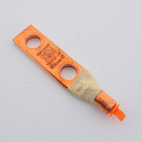 Hubbell HYGHA02 Heavy Duty Bonding Grounding Compression Lug 2 AWG 1/2" x 1.75" Holes Penetrox Filled fits HYGIB