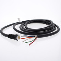 Hubbell 12ft Mini-Quick Connect Cord Pigtail Cable Male Plug 16/6 HPNS06112