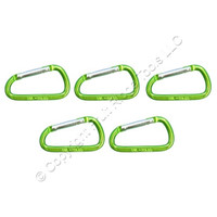 5 National Hardware Green 2-3/8" Interlocking Spring Snaps 50-lbs TP3113BC N276-923