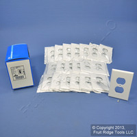 20 Leviton White MIDWAY Receptacle Wallplates Duplex Outlet Covers 80503-W