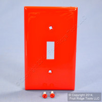 Leviton RED Unbreakable Toggle Switch Nylon Cover Wallplate Switchplate 80701-R