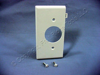 Leviton White Sectional Receptacle Wallplate End 1.406" Outlet PSE7-W
