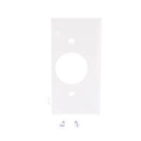 Leviton White Sectional Receptacle Wallplate End 1.406" Outlet PSE7-W