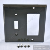 Leviton Black UNBREAKABLE Switch Plate Decora GFCI Cover Wall Plate GFI 80707-E