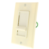 Leviton Almond Decora Slide Dimmer Switch 600W Incandescent Single Pole 6621-A