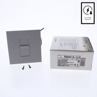 Leviton Gray Monet Magnetic Low Voltage Light Dimmer Switch 1500VA 1125W MNM15-1LG