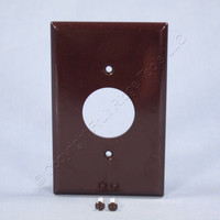 Eagle Mid-Size Brown 1.406" Receptacle Thermoset Wallplate Single Outlet Cover 2031B