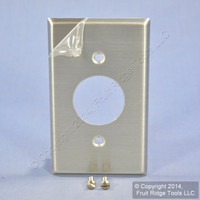 Leviton ALUMINUM Commercial Single 1.406 Receptacle Wallplate Outlet Cover 83004