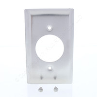 Pass and Seymour NON-MAGNETIC Type 302/304 Stainless Steel 1.625" Opening Outlet Receptacle 1-Gang Wallplate Cover SS721