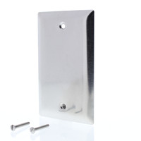 Pass and Seymour 1-Gang NON-MAGNETIC Type 302 Stainless Steel BLANK Cover Wallplate Box Mount SS13-D
