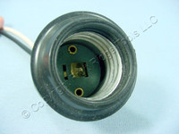 Leviton Rubber Lampholder Medium Base Light Socket w/Should for Clamp Type Shade 660W 250V 124-D