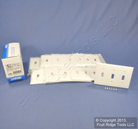 10 Leviton Unbreakable White 3-Gang Switch Cover Wall Plates Switchplates 80711-W