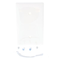 Hubbell "Office White" Blank Unbreakable Nylon Cover Strap Mount Wallplate NP14OW