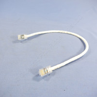 Leviton White Cat 5e 1 Ft Ethernet LAN Patch Cord Network Cable Booted Cat5e 5G455-1W