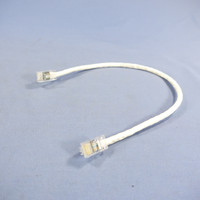 Leviton White Cat 5e 1 Ft Ethernet LAN Patch Cord Network Cable Booted Cat5e 5G455-1W