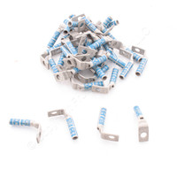 42 Hubbell Bonding Grounding Compression Lugs 90° 6 AWG 1/4"Hole Blue #7 Die HGBL06SN (Burndy YAZ6C1TC1490)