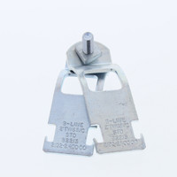 B-LINE 2" Steel Zinc-Plated EMT Universal Pre-Assembled Strut Conduit Clamp 14 Guage Thickness B2213-2