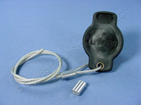 Leviton Black 18 Series Cam Connector Plug Male Protective Insulator Cap 18P21-E