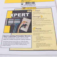 Hubbell Labels For FSPST6 FSPSCD3 FSPLCQ3 FSPFC6 6/8-Pack Fiber Adapter XPLFOSEPAW
