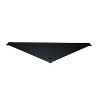 Hubbell Black Top/Bottom Cover for Rack Mount Angled Patch Panel APC