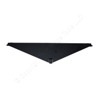 Hubbell Black Top/Bottom Cover for Rack Mount Angled Patch Panel APC