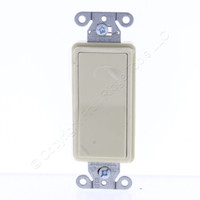Bryant/Hubbell Ivory Industrial Decorator Rocker Wall Light Switch 20A 3-Way 120/277V 9903I