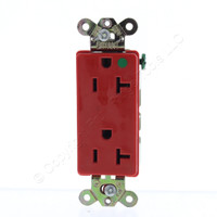 Bryant Red Hospital Grade Duplex Receptacle Outlet 20A 125V NEMA 5-20R 9300RED