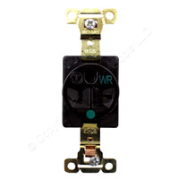 Bryant Brown Weather Resistant Hospital Grade Receptacle Single Outlet 20A 8310WR