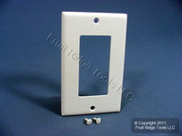Leviton White 1-Gang Decora GFI GFCI Cover Thermoset Plastic Wallplate 80401-W