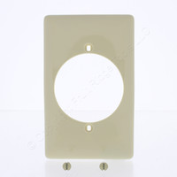 Hubbell Ivory 2.15" Dryer/Range/Welder UNBREAKABLE Wallplate Outlet Cover NP724I