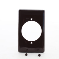 Hubbell Brown 2.15" Dryer/Range/Welder UNBREAKABLE Wallplate Outlet Cover NP724