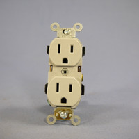Leviton Scratched Gray INDUSTRIAL Narrow Receptacle Outlets 5-15R 15A 5252-GY