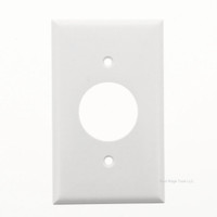 ACE- WHITE Single Outlet w/ Screws Wallplate