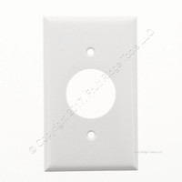 ACE- WHITE Single Outlet w/ Screws Wallplate