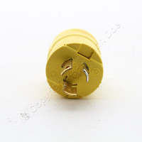 Hubbell Twist Locking Plug Valise NEMA L5-15P 15A 125V Yellow HBL4723VY