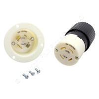 Bryant L14-30 71430MB Locking Flanged Inlet & 71430NC Twist Lock Connector Plug