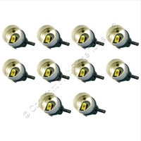 10 Push Through Medium Base Light Sockets Lamp Holder Core Replacement 660 33781