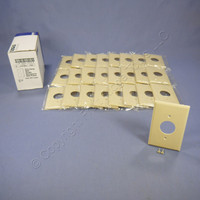 25 Eagle Mid-Size Ivory 1.406" Receptacle Thermoset Wallplate Single Outlet Covers 2031V